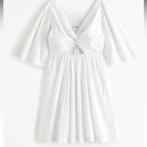 Abercrombie Cutout Poplin Mini Dress